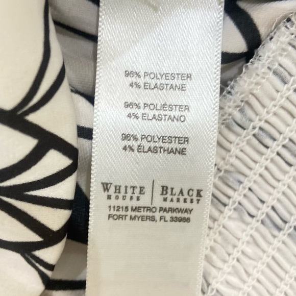 White House Black Market Red and Cream Blouse - Picture 11 of 11